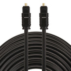 EMK 25m OD4.0mm Toslink Male to Male Digital Optical Audio Cable, Length: 25m