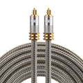 EMK YL-A 5m OD8.0mm Gold Plated Metal Head Toslink Male to Male Digital Optical Audio Cable, Length: 5m