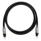1m OD6.0mm Nickel Plated Metal Head Toslink Male to Male Digital Optical Audio Cable, Length: 1m