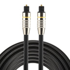 3m OD6.0mm Nickel Plated Metal Head Toslink Male to Male Digital Optical Audio Cable, Length: 3m