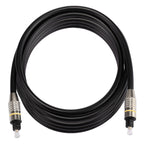 3m OD6.0mm Nickel Plated Metal Head Toslink Male to Male Digital Optical Audio Cable, Length: 3m