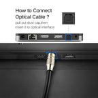 3m OD6.0mm Nickel Plated Metal Head Toslink Male to Male Digital Optical Audio Cable, Length: 3m
