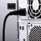 Israel Plug to Three Holes Desktop PC Power Cord, Cable Length: 1.8m, 1.8m