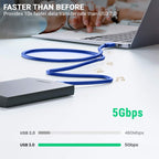 USB 3.0 Micro-B Male to USB 3.0 Male Cable, Length: 60cm, Length: 60cm