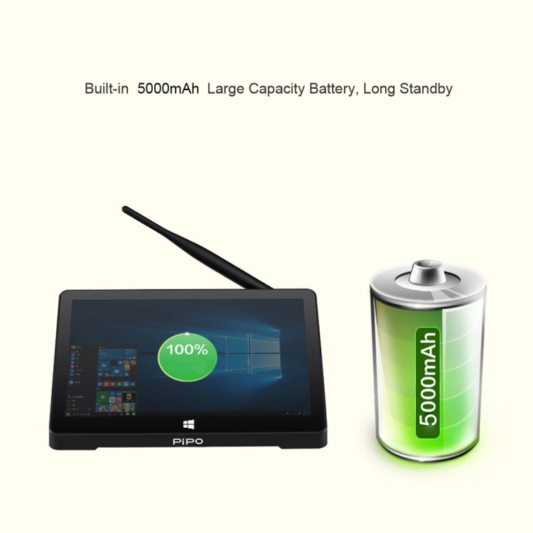 PiPo X10 Pro TV Box Style Tablet Mini PC, 6GB+64GB, 5000mAh Battery, 10.1 inch Windows 10 Intel Intel Celeron Processor N4020 Quad Core up to 2.8Ghz, Support TF Card & Bluetooth & WiFi & LAN & HDMI, X10 Pro