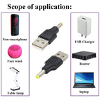 10 PCS 4.0 x 1.7mm Male to USB 2.0 Male DC Power Plug Connector, 4.0 x 1.7mm Male