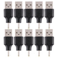 10 PCS 2.5 x 0.7mm Male to USB 2.0 Male DC Power Plug Connector, 2.5 x 0.7mm