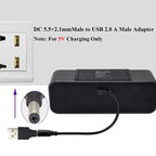 10 PCS 5.5 x 2.1mm Male to USB 2.0 Male DC Power Plug Connector, 5.5 x 2.1mm
