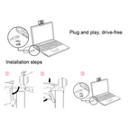 Aoni A30 Beauty FHD 1080P Smart IPTV WebCam Teleconference Teaching Live Broadcast Computer Camera with Microphone, A30