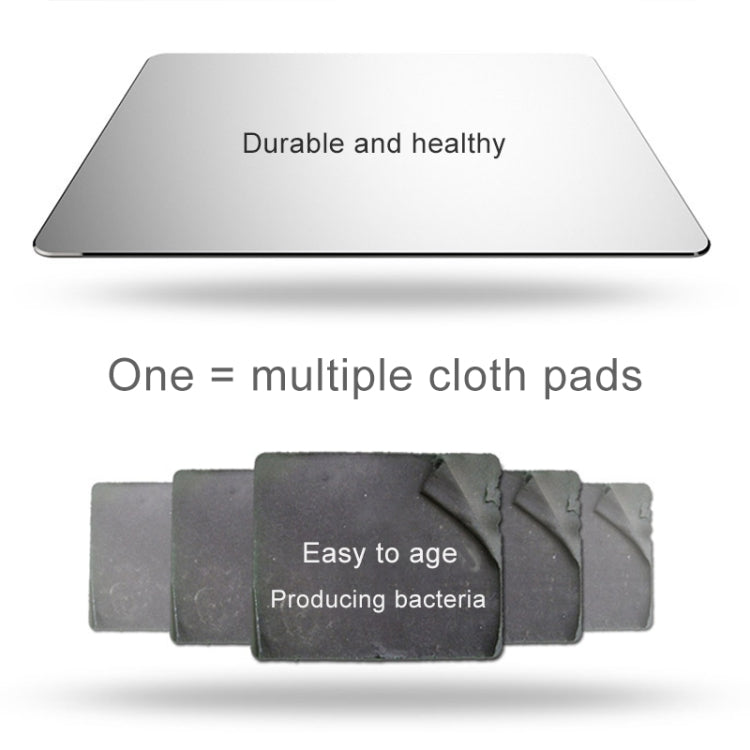 Circle Shape Aluminum Alloy Double-sided Non-slip Mat Desk Mouse Pad, Circle Shape