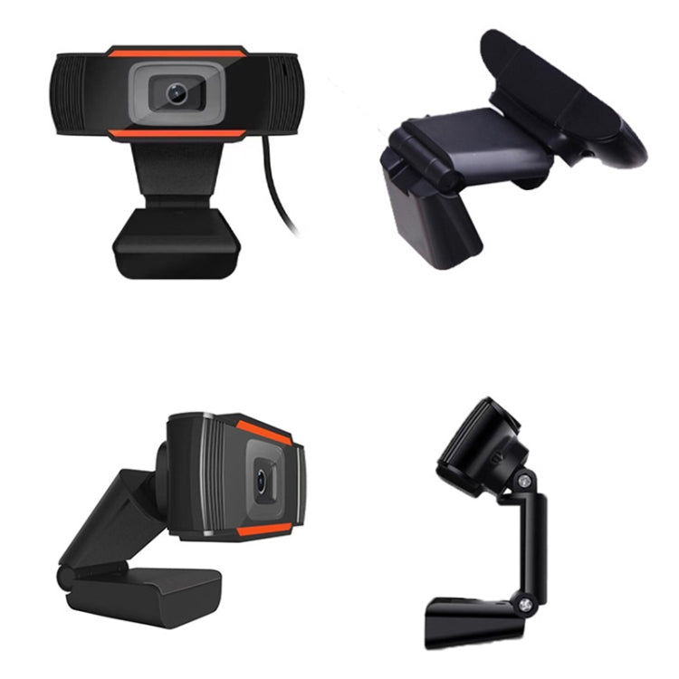 720P Manual Focus Webcam USB Camera with Microphone