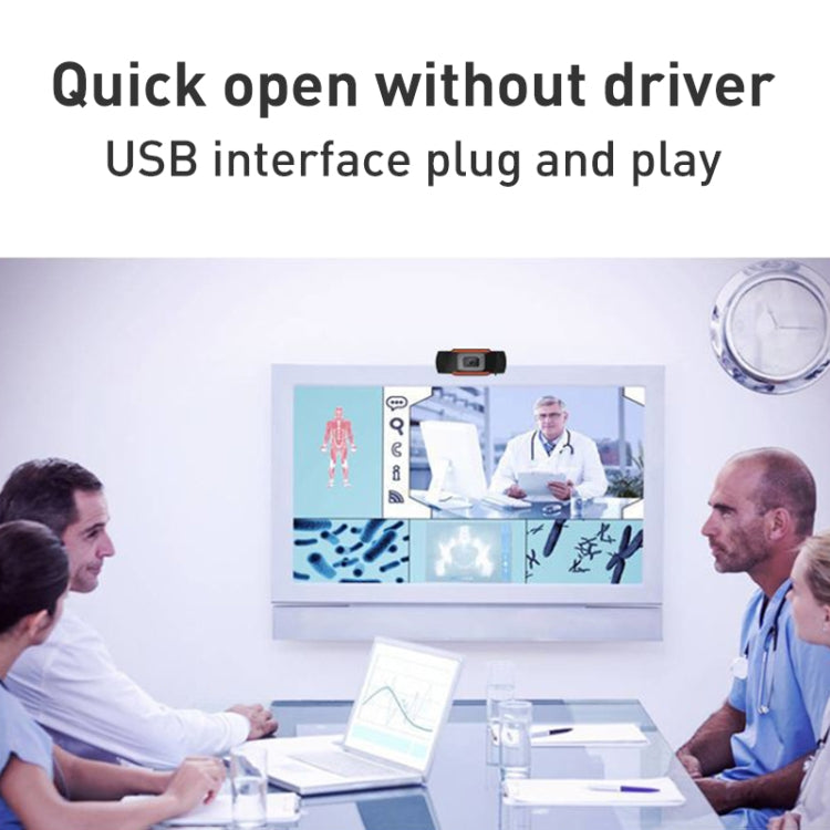 720P Manual Focus Webcam USB Camera with Microphone