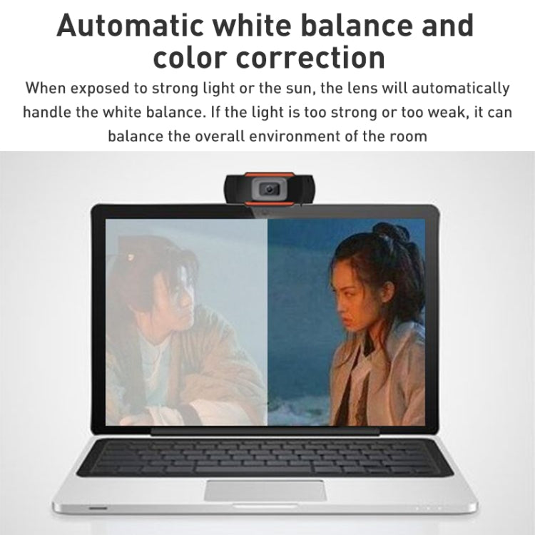 720P Manual Focus Webcam USB Camera with Microphone