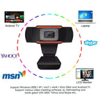 HD 720P Rotatable Computer Camera USB Webcam PC Camera for Skype / Android TV, 720P