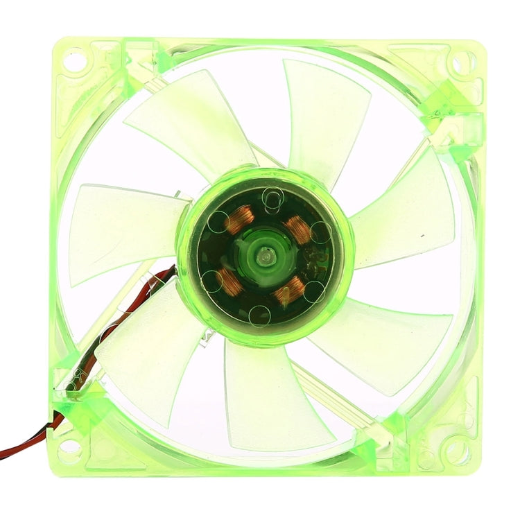 8025 4 Pin DC 12V 0.18A Computer Case Cooler Cooling Fan with LED Light, Random Color Delivery , Size: 80x80x25mm, 8025 Red, 8025 Blue, 8025 Green, 8025 Dark Blue