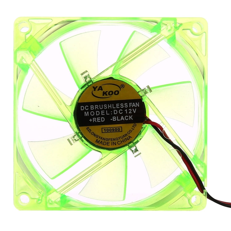 8025 4 Pin DC 12V 0.18A Computer Case Cooler Cooling Fan with LED Light, Random Color Delivery , Size: 80x80x25mm, 8025 Red, 8025 Blue, 8025 Green, 8025 Dark Blue