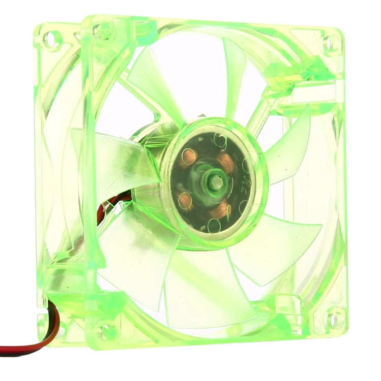8025 4 Pin DC 12V 0.18A Computer Case Cooler Cooling Fan with LED Light, Random Color Delivery , Size: 80x80x25mm, 8025 Red, 8025 Blue, 8025 Green, 8025 Dark Blue