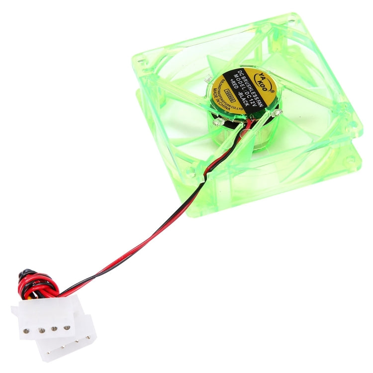8025 4 Pin DC 12V 0.18A Computer Case Cooler Cooling Fan with LED Light, Random Color Delivery , Size: 80x80x25mm, 8025 Red, 8025 Blue, 8025 Green, 8025 Dark Blue