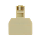 RJ45 Dual Ports LAN Ethernet Connector Network Adapter, 2 RJ45 Female to RJ45 Male
