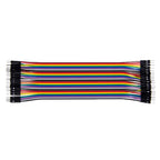 Multicolored  40 Pin Breadboard Jumper Wires Ribbon Cable, Male to Male