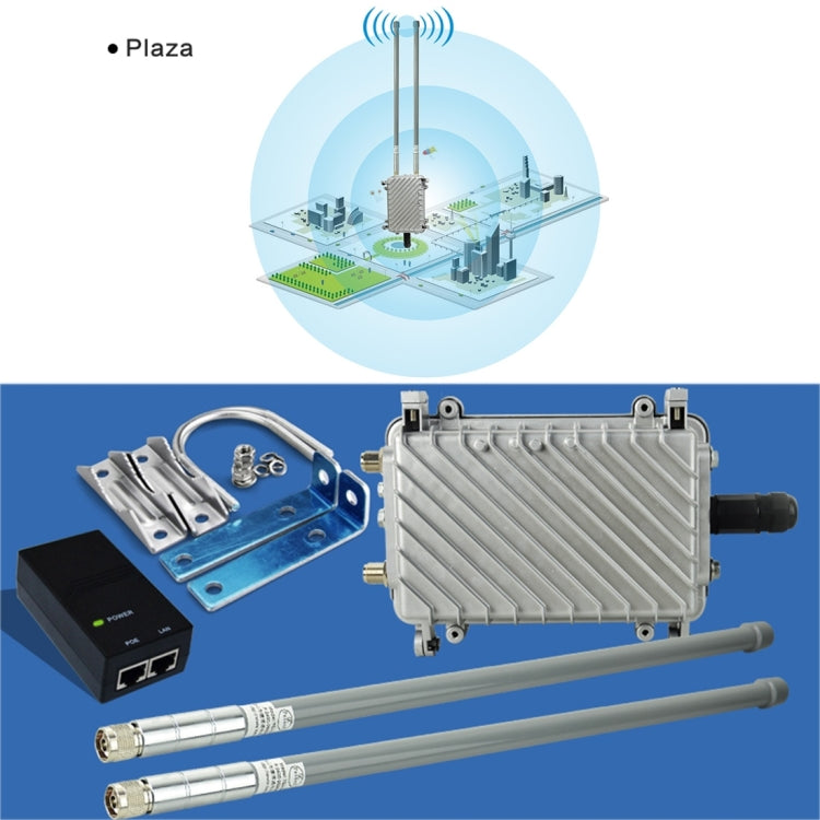 COMFAST CF-WA700 Qualcomm AR9341 300Mbps/s Outdoor Wireless Network Bridge with Dual Antenna 48V POE Adapter & AP / Router Mode, Classfication Function, 85 Devices Connecting Synchronously