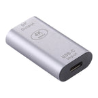 Type-C / USB-C Female to Big DP Female Aluminium Alloy Adapter, Type-C Female to Big DP Female