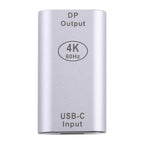 Type-C / USB-C Female to Big DP Female Aluminium Alloy Adapter, Type-C Female to Big DP Female