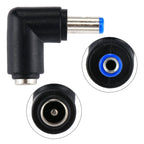 DC 4506 Male  to DC 7406 Female Connector Power Adapter for HP Laptop Notebook, 90 Degree Right Angle Elbow, DC 5521 Male to Female