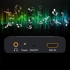 192KHz ARC Audio Extractor HDMI ARC to SPDIF + Coaxial + L/R Converter Audio Return Channel Adapter, 192KHz ARC
