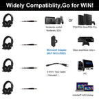 SADES AH-38 3.5mm Plug Wire-controlled E-sports Gaming Headset with Retractable Microphone, Cable Length: 2m, AH-38