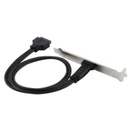50cm USB-C / Type-C Female to USB 3.0 Motherboard 20 Pin Female Panel Expansion Bracket Mount Cable, 50cm Motherboard 20 Pin