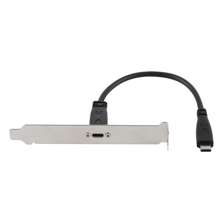 20cm Panel Bracket Header USB-C / Type-C Female to Male Extension Wire Connector Cord Cable, 20cm Type-C