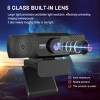 HXSJ S5 1080P Adjustable HD Video Webcam PC Camera with Microphone