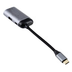 Type-C / USB-C Male to RJ45 Female  + Type-C / USB-C Female + USB Female Adapter Converter, RJ45 + Type-C + USB Female