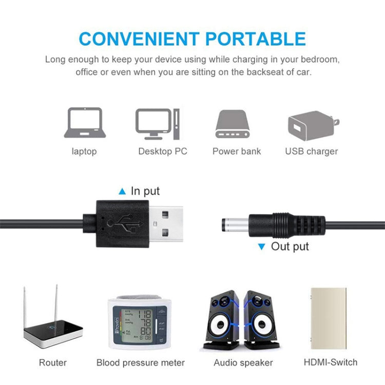 12 in 1 DC Power Cord USB Multi-Function Interchange Plug USB Charging Cable(Black), 12 in 1