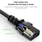 10A 250V 3 Pin Computer PC Power Cable, Length: 1.8m, AU Plug, Double Heads AU Plug