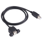 USB BM to BF Printer Extension Cable with Screw Hole, Length: 50cm, USB-B Male to USB-B Female, 50cm