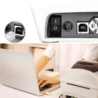 USB BM to BF Printer Extension Cable with Screw Hole, Length: 50cm, USB-B Male to USB-B Female, 50cm