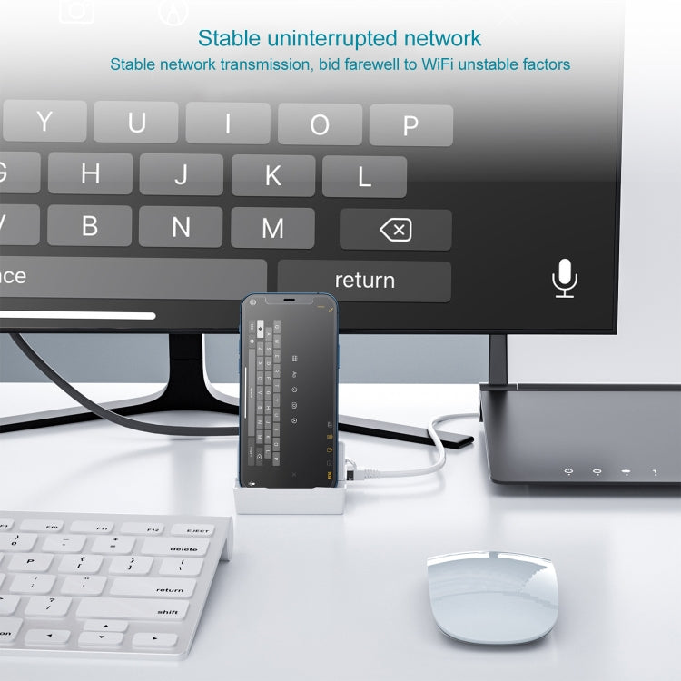 THT-020-1 Multi-functional HD Display Screen Converter with Network Card Function & Charging Base, THT-020-1 Network Card Function