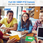 YANS YS-H110UH USB HD 1080P 10X Zoom Wide-Angle Video Conference Camera with Remote Control, YS-H110UH