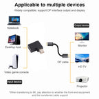 8K Mini DisplayPort Female to Male Elbow Adapter, Mini DP Female to Male