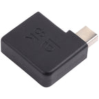 8K Mini DisplayPort Male to DisplayPort Female Elbow Adapter, Mini DP Male to DP Female Elbow