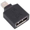 8K Mini DisplayPort Male to DisplayPort Female Straight Adapter, Mini DP Male to DP Female Straight