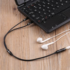 3.5mm Female to 2 x 3.5mm Male Adapter Cable, 3.5mm Female to 2 x 3.5mm Male