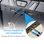 3.5mm Female to 2 x 3.5mm Male Adapter Cable, 3.5mm Female to 2 x 3.5mm Male