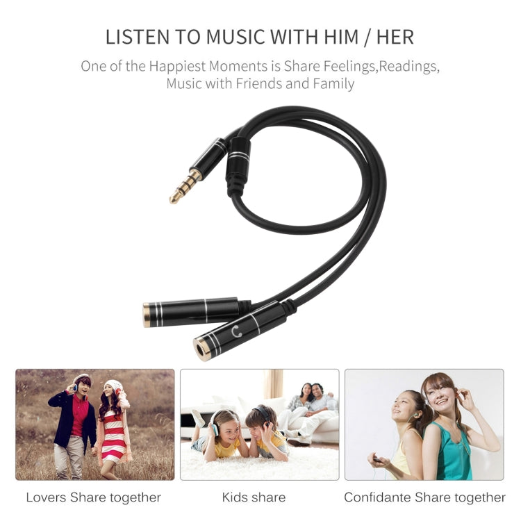 2 x 3.5mm Female to 3.5mm Male Adapter Cable, 2 x 3.5mm Female to 3.5mm Male