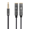 2 x 3.5mm Female to 3.5mm Male Adapter Cable, 2 x 3.5mm Female to 3.5mm Male