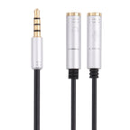 2 x 3.5mm Female to 3.5mm Male Adapter Cable, 2 x 3.5mm Female to 3.5mm Male