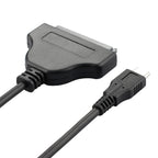 USB Type-C / USB-C to SATA 2 7+15 Easy Drive Cable, Length: 20cm