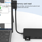 Onten OT-65002 12 in 1 Multifunctional Type-C + USB + RJ45 + HDMI Docking Station